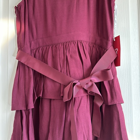 NWT Aritzia Sunday Best Elphin Dress in Spiced Burgundy - Picture 4 of 9